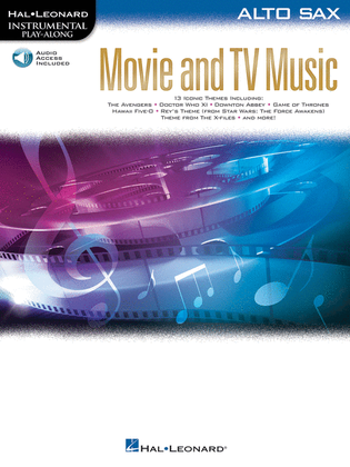 Book cover for Movie and TV Music for Alto Sax
