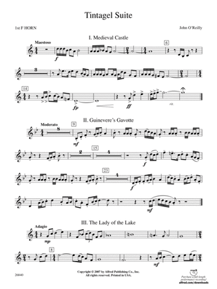 Tintagel Suite: 1st F Horn