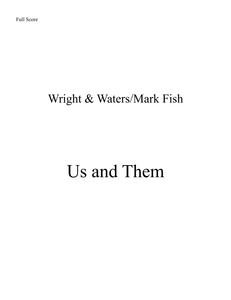 Us And Them String Quartet scores gallery preview page 1