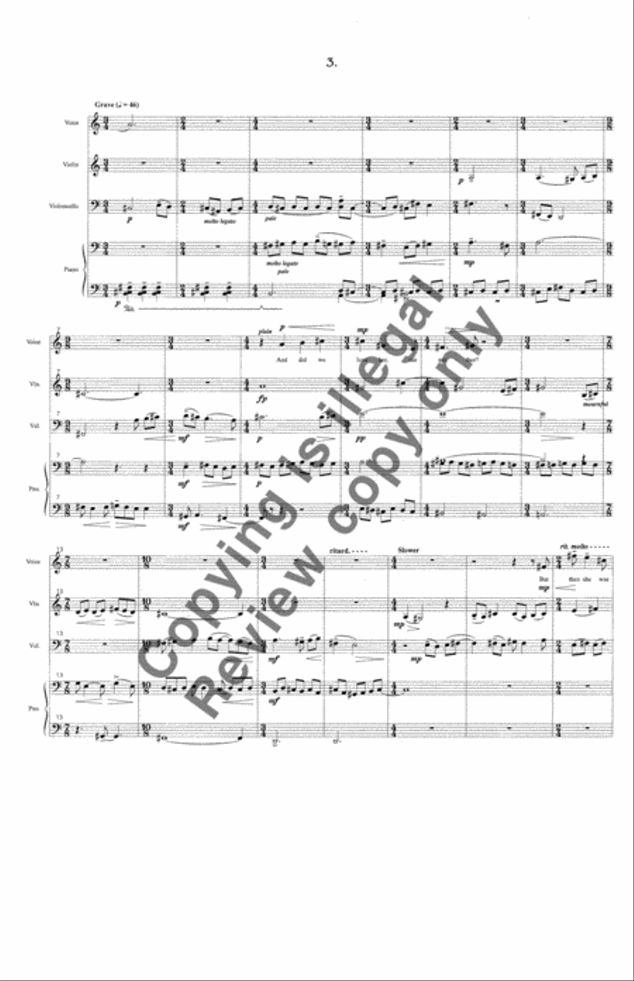 Jamaica's Songs Piano Trio scores gallery preview page 4