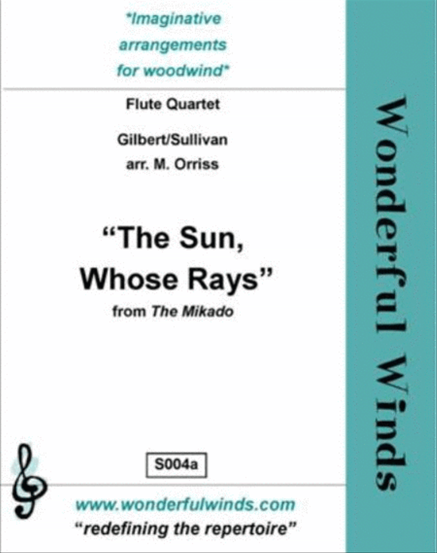 The Sun, Whose Rays Flute Quartet scores gallery preview page 1