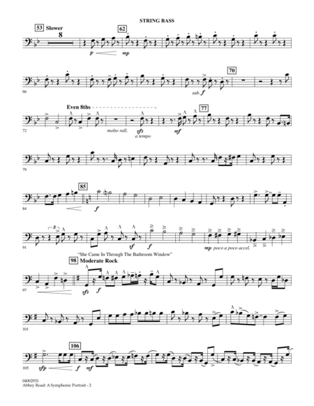 Abbey Road - A Symphonic Portrait - String Bass