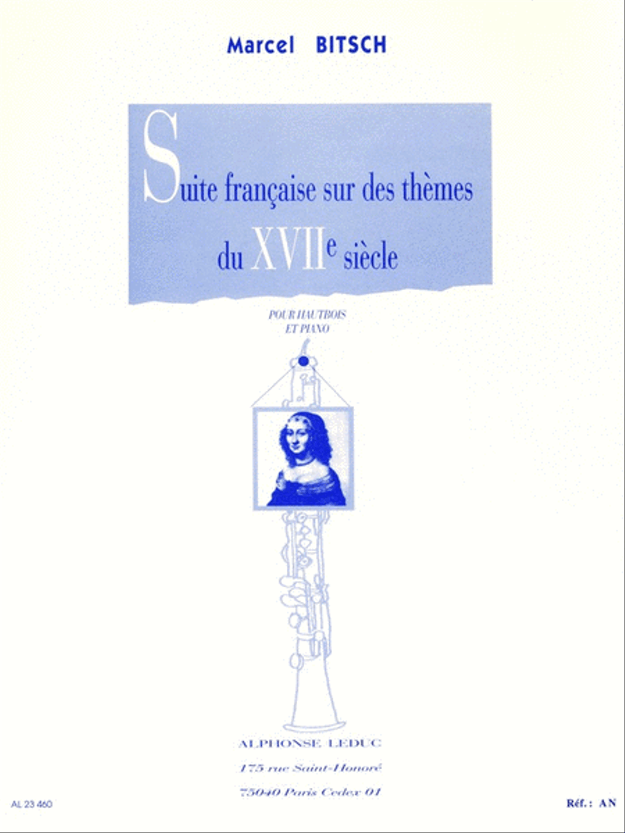 Suite Francaise, Sur Des Themes Du Xviieme Siecle (oboe & Piano) Piano Accompaniment scores gallery preview page 1