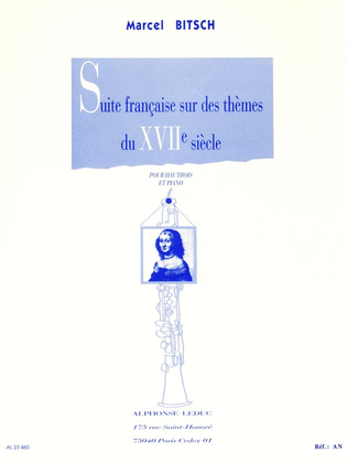 Suite Francaise, Sur Des Themes Du Xviieme Siecle (oboe & Piano)