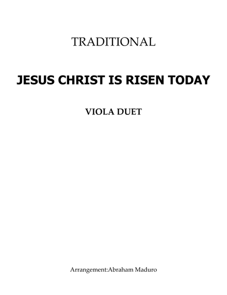Jesus Christ Is Risen Today Viola Duet image number null