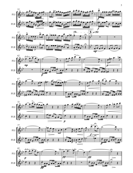 Polonaise de Concert - Paul Rougnon - for 2 Flutes Duet image number null