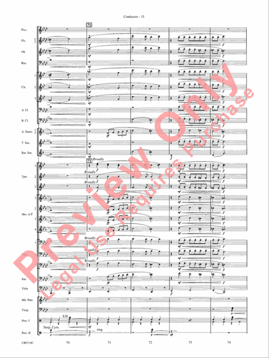 Gershwin! (Medley) Gershwin! (Medley) Concert Band scores gallery preview page 18