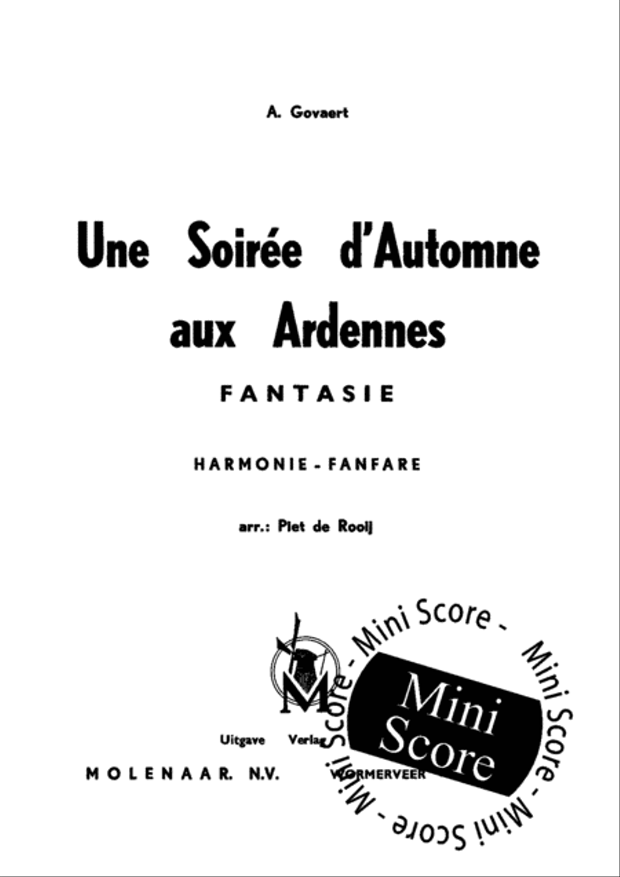 Soiree d' Automne aux Ardennes Concert Band scores gallery preview page 3