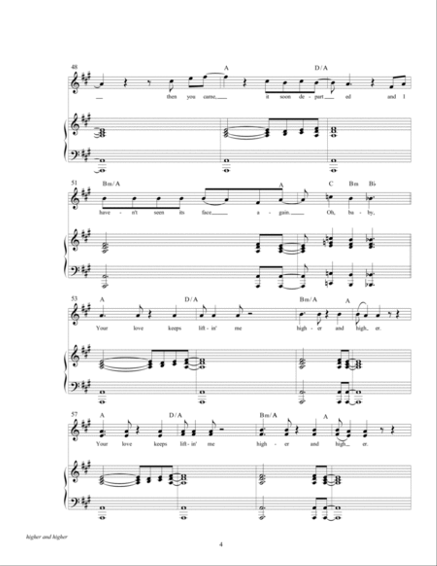 (your Love Has Lifted Me) Higher And Higher Voice scores gallery preview page 6