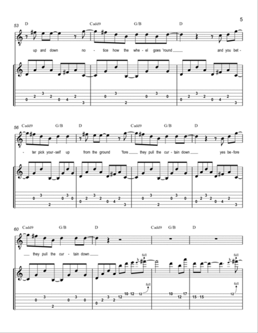 Badge Guitar Tablature scores gallery preview page 5