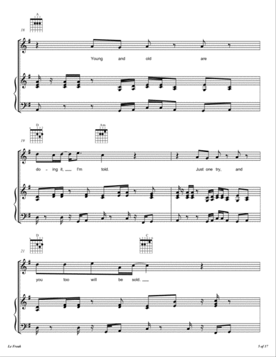 Le Freak Voice scores gallery preview page 6
