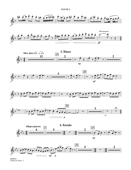 Partita for Band - Flute 2