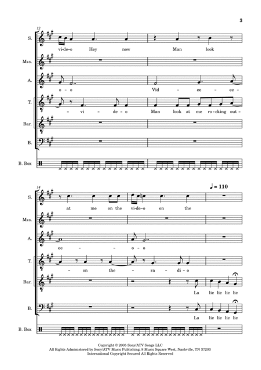 Radio/video 4-Part scores gallery preview page 3