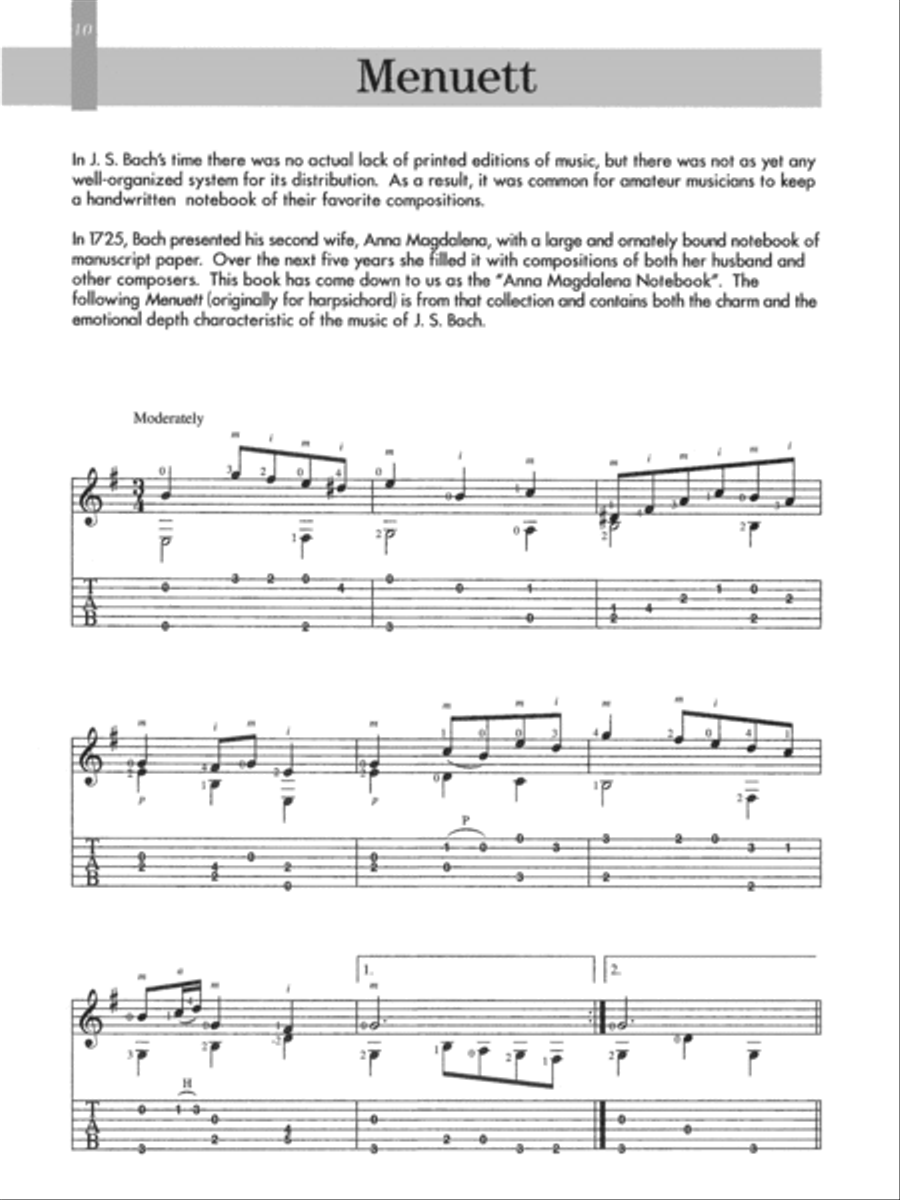 Bach for Guitar - Masters in Tab Electric Guitar scores gallery preview page 10
