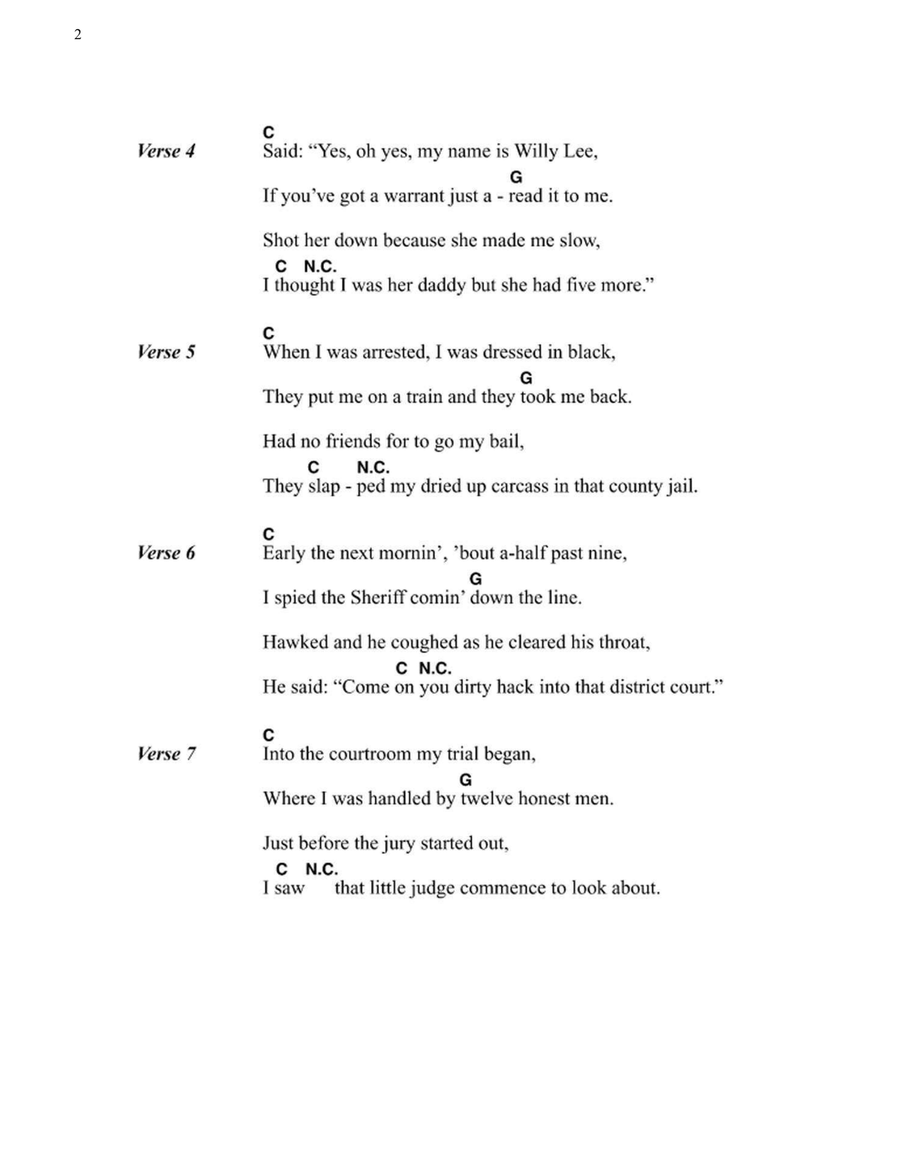 Cocaine Blues Electric Guitar scores gallery preview page 2