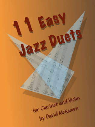 Book cover for 11 Easy Jazz Duets for Clarinet and Violin