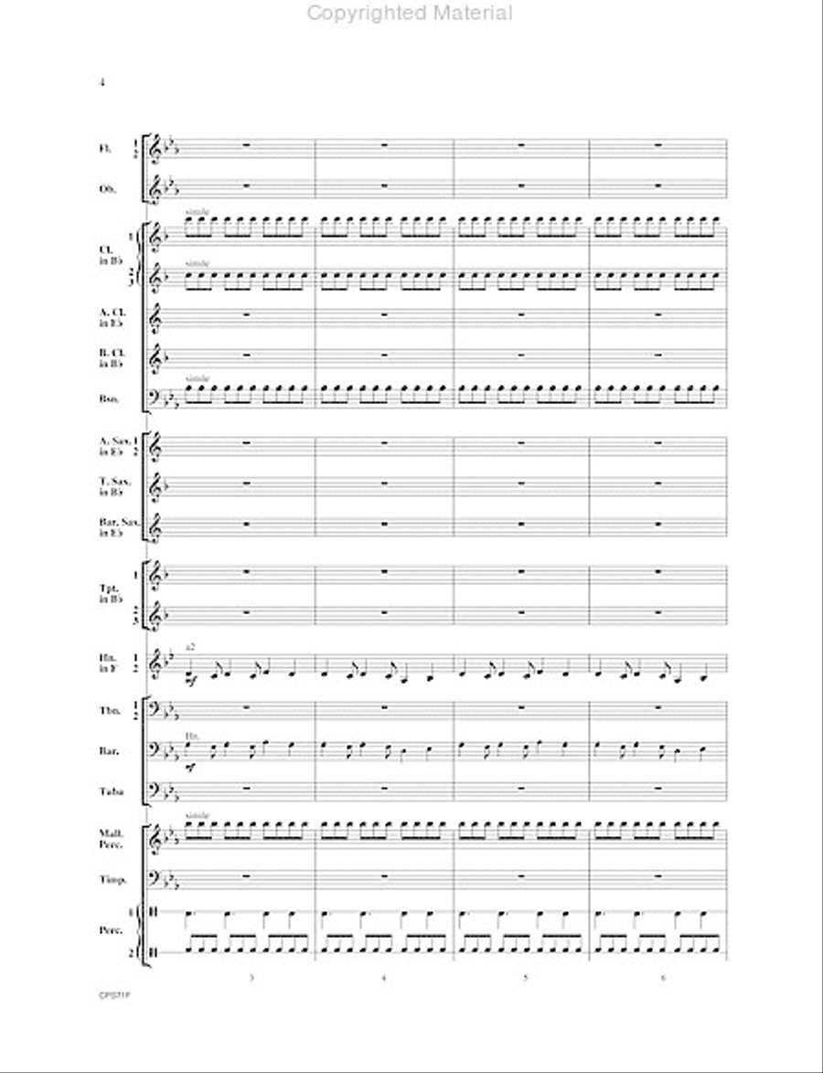 Rondo Festivo Concert Band scores gallery preview page 5