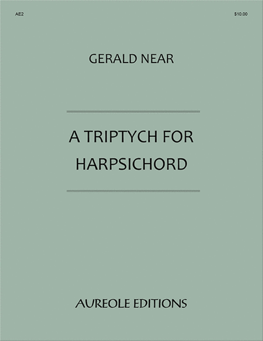 Triptych for Harpsichord Triptych for Harpsichord Harpsichord scores gallery preview page 1