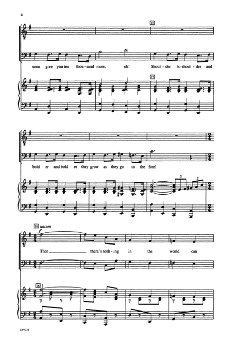 Stouthearted Men Men's Choir scores gallery preview page 3