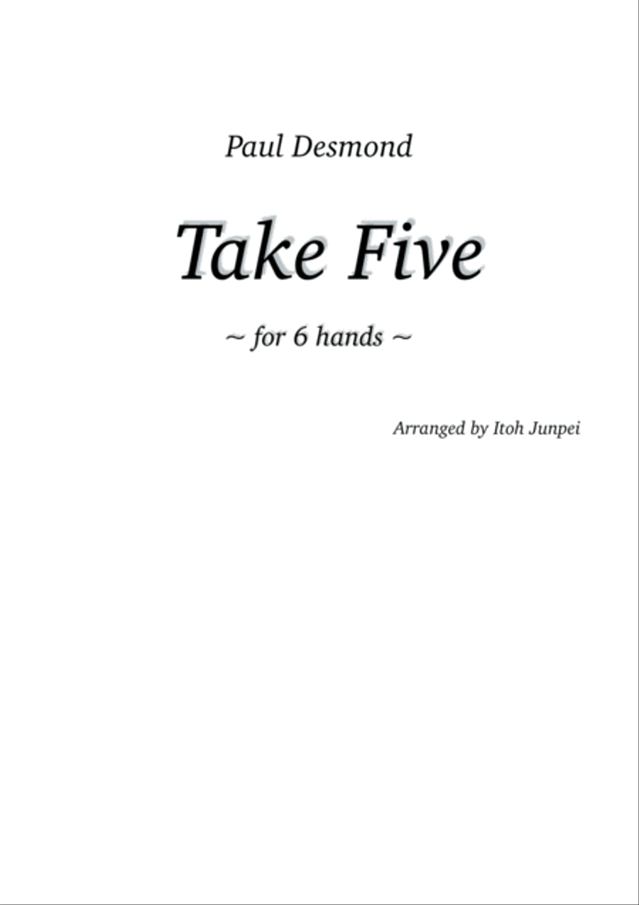 Take Five Piano Solo scores gallery preview page 1