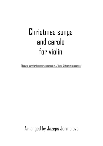 Best Christmas songs and carols for violin