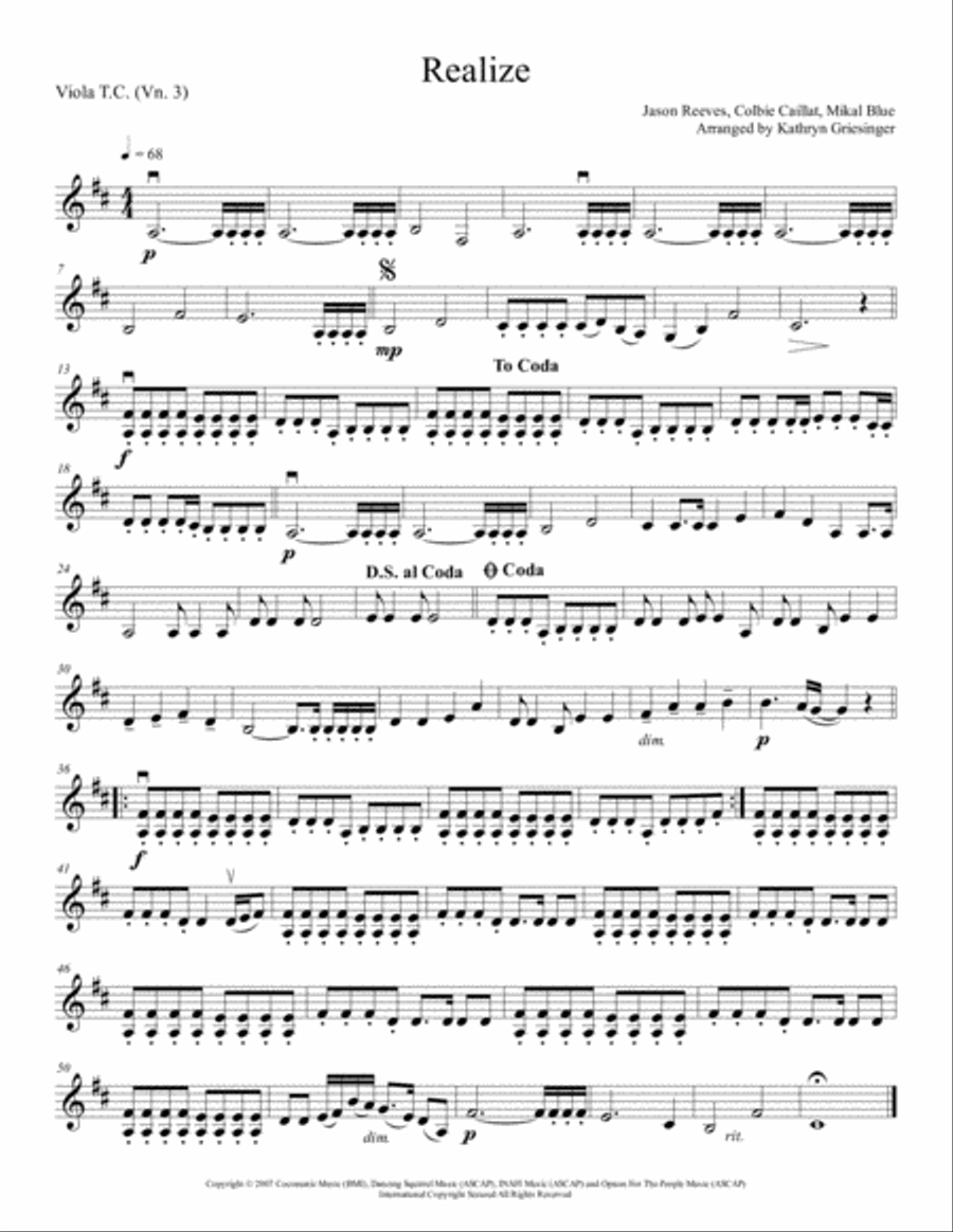 Realize Realize String Quartet scores gallery preview page 5