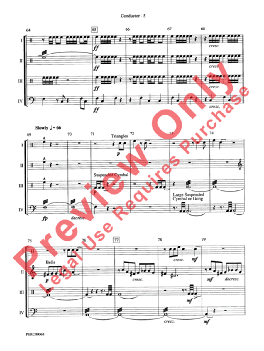 Dimensions III Percussion Ensemble scores gallery preview page 6