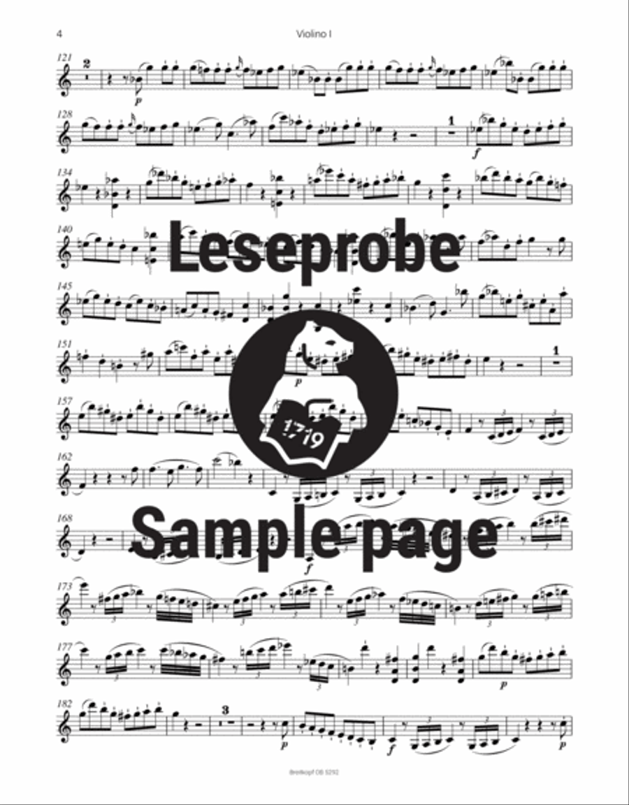 Symphony [No. 41] in C major K. 551 Orchestra scores gallery preview page 4