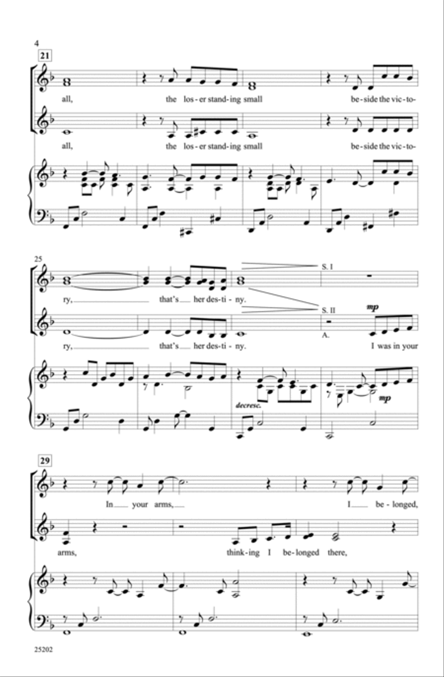 The Winner Takes It All Choir scores gallery preview page 3