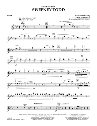 Selections from Sweeney Todd (arr. Stephen Bulla) - Flute 1