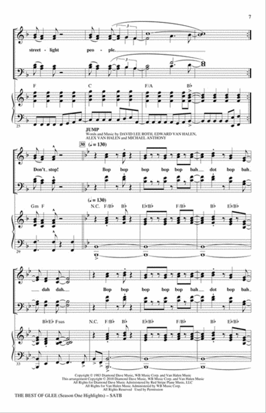 The Best of Glee The Best of Glee 4-Part scores gallery preview page 2