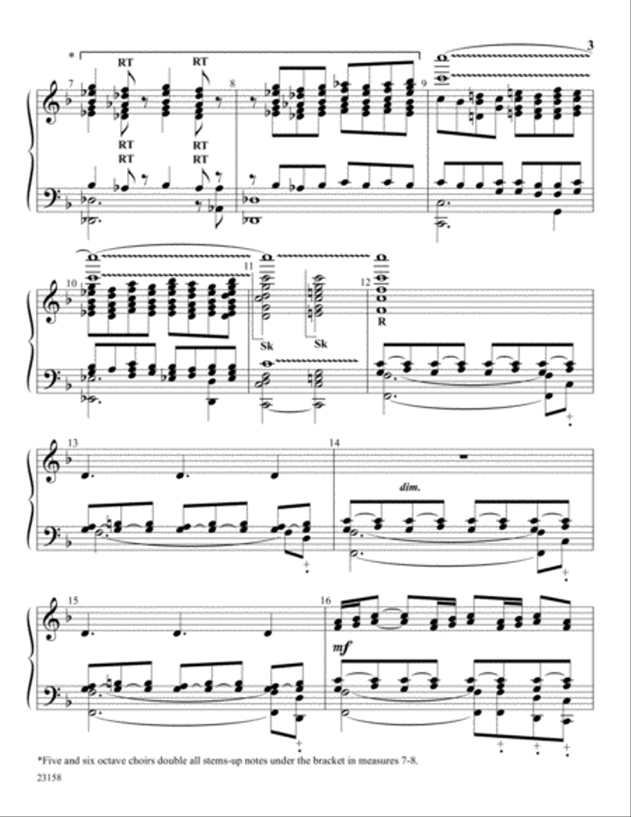 Allegro Glorioso Allegro Glorioso Handbell Choir scores gallery preview page 3