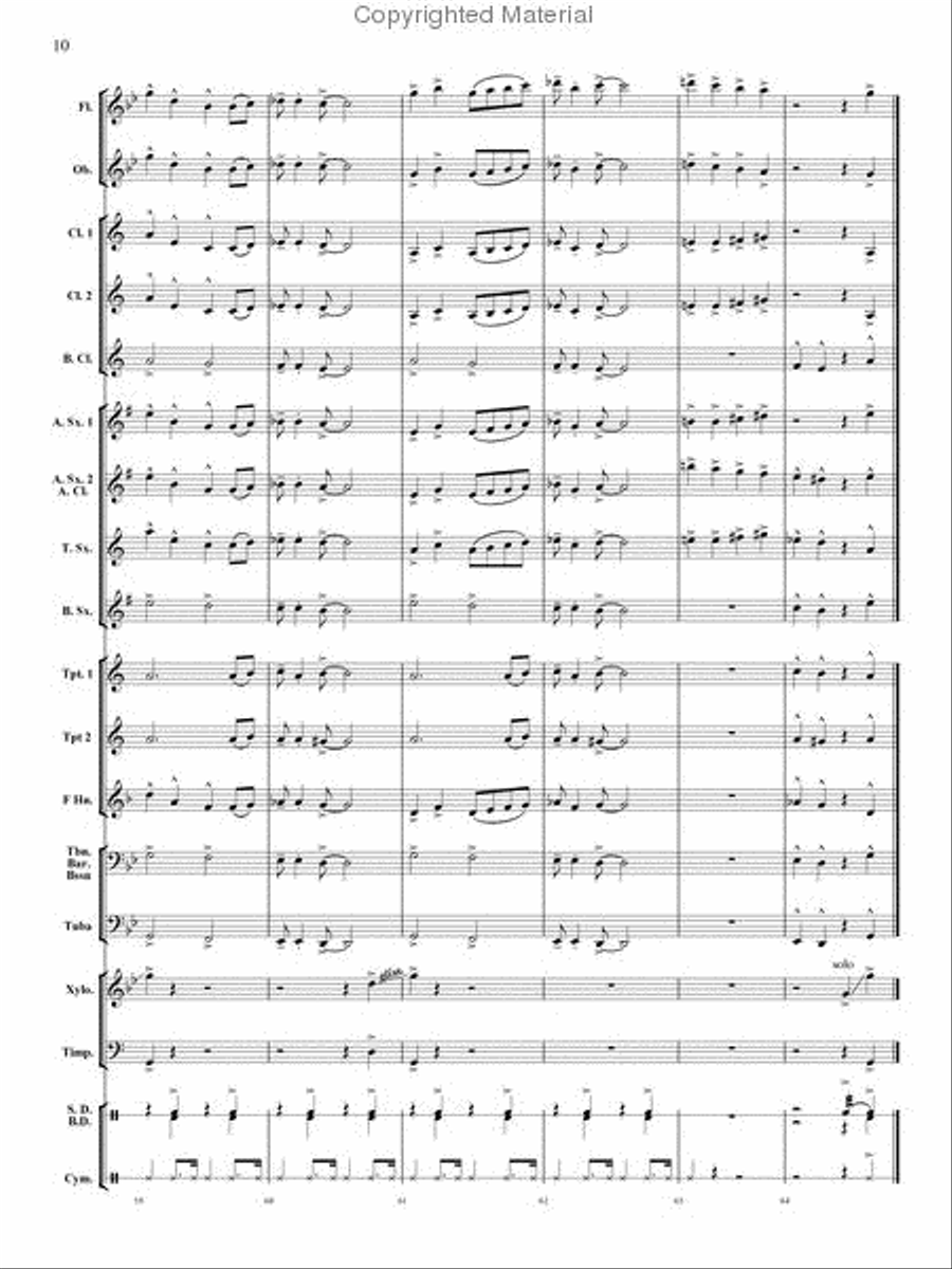 Jazzoo Concert Band - Sheet Music page 10