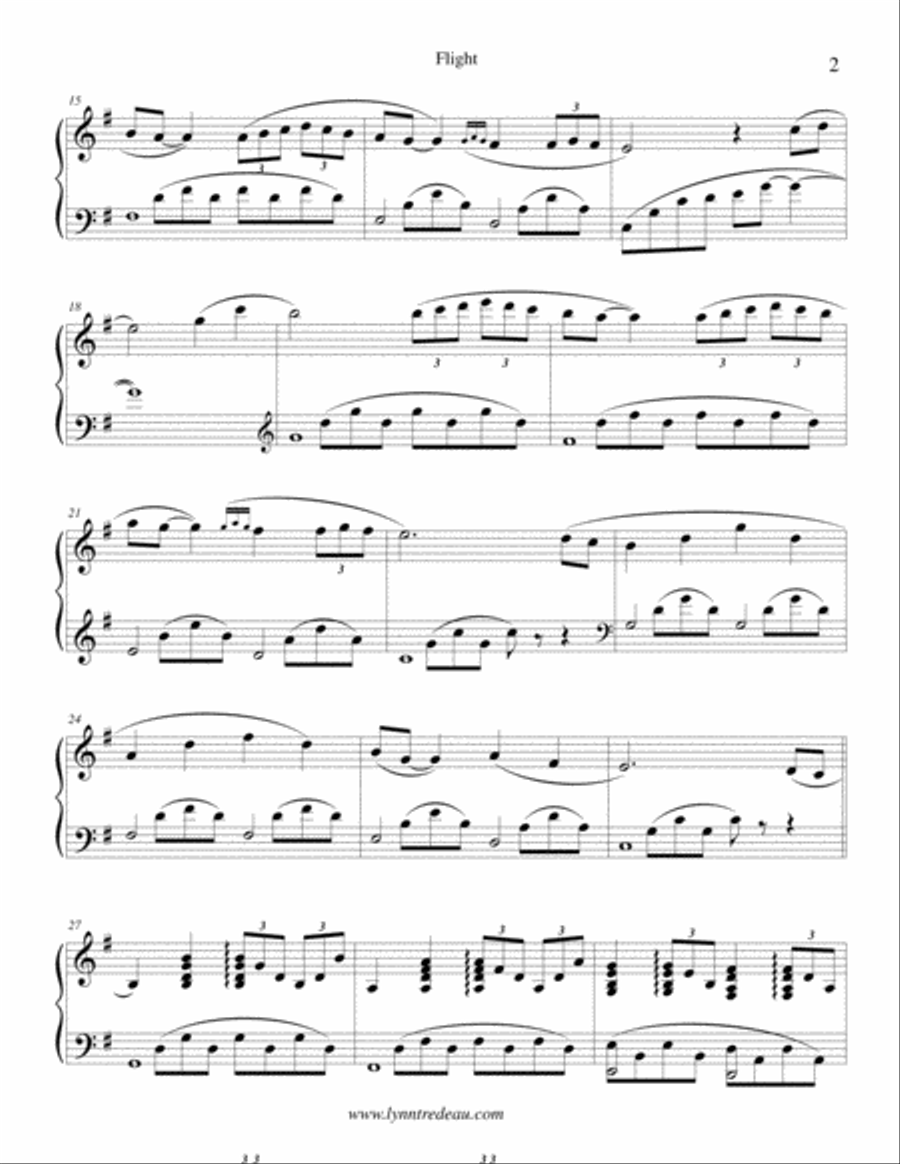 Flight Piano Solo scores gallery preview page 2
