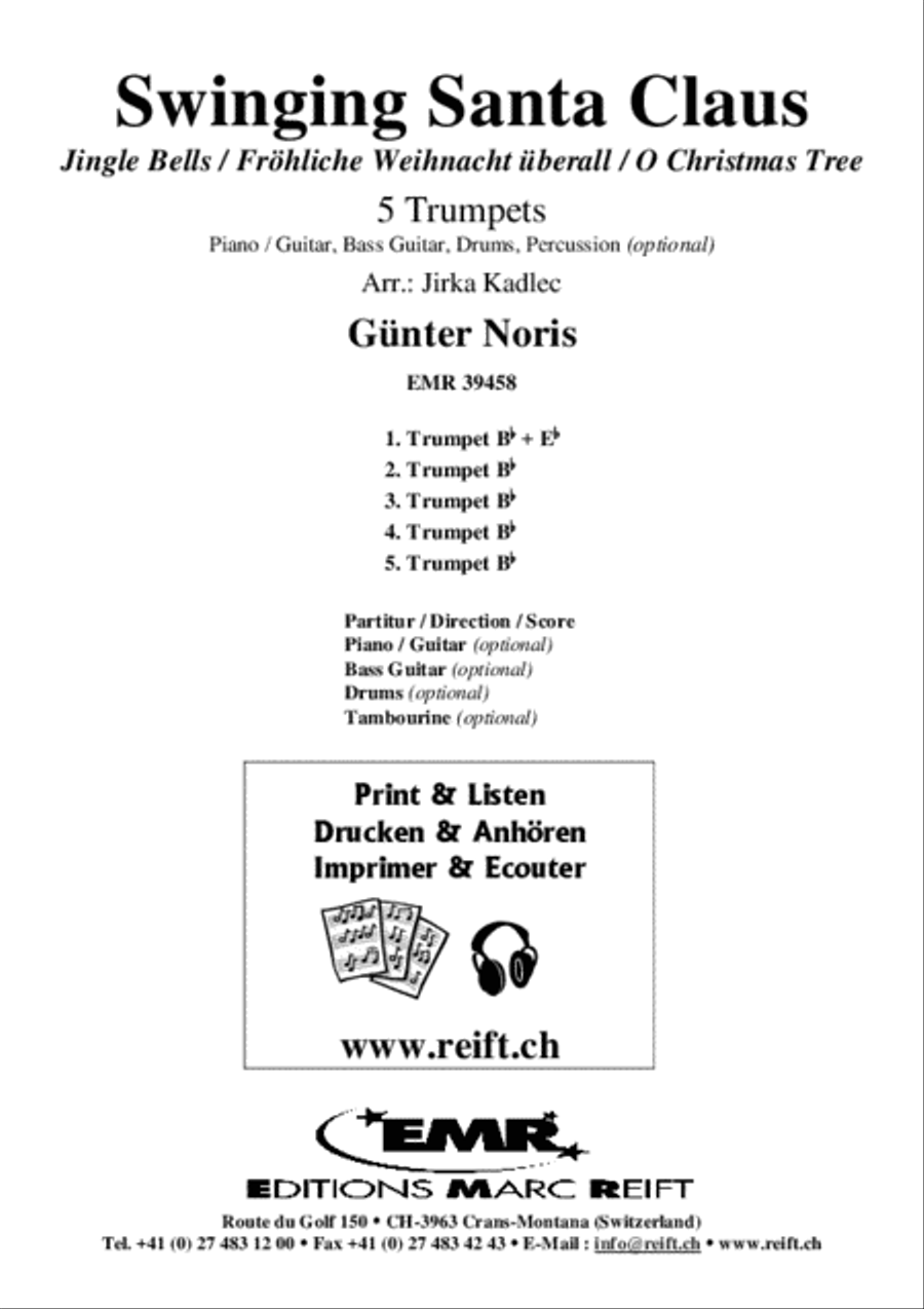 Swinging Santa Claus Trumpet scores gallery preview page 2