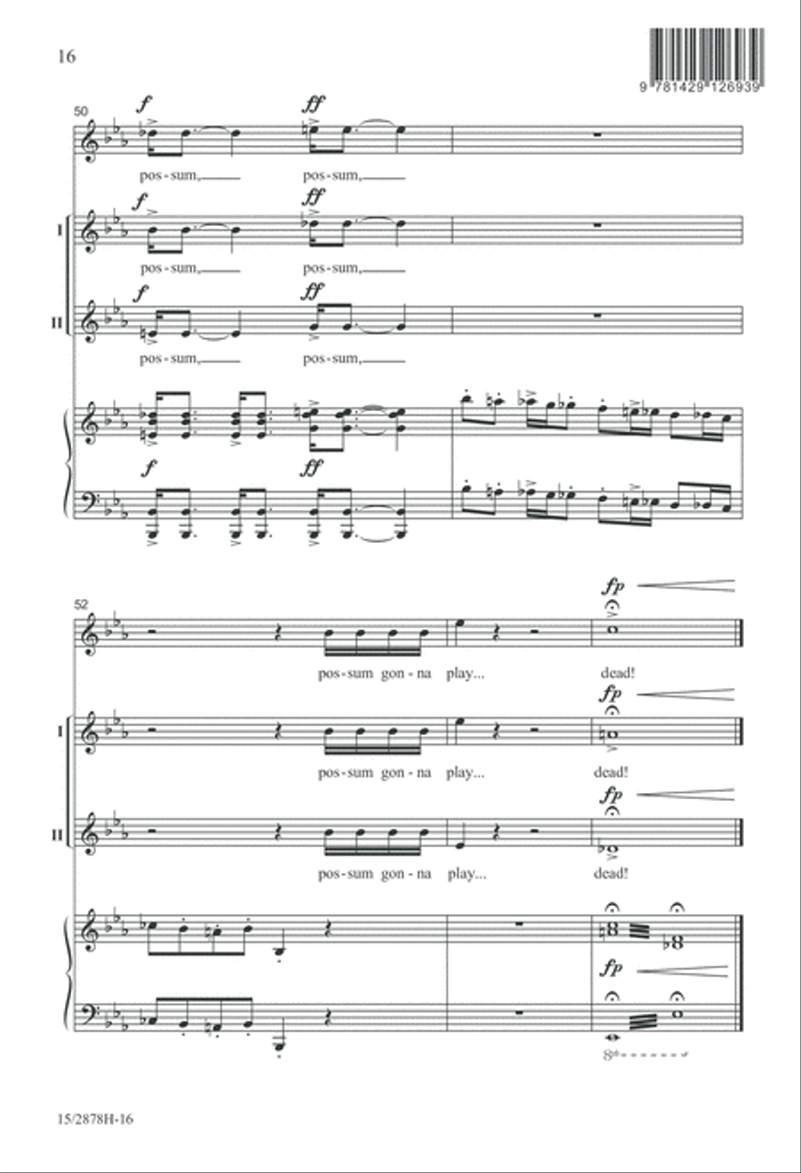 Possum Gonna Play... 2-Part scores gallery preview page 17