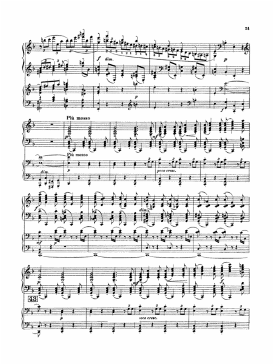 Rachmaninoff: Piano Concerto No. 3 in D Minor, Op. 30 Piano scores gallery preview page 5