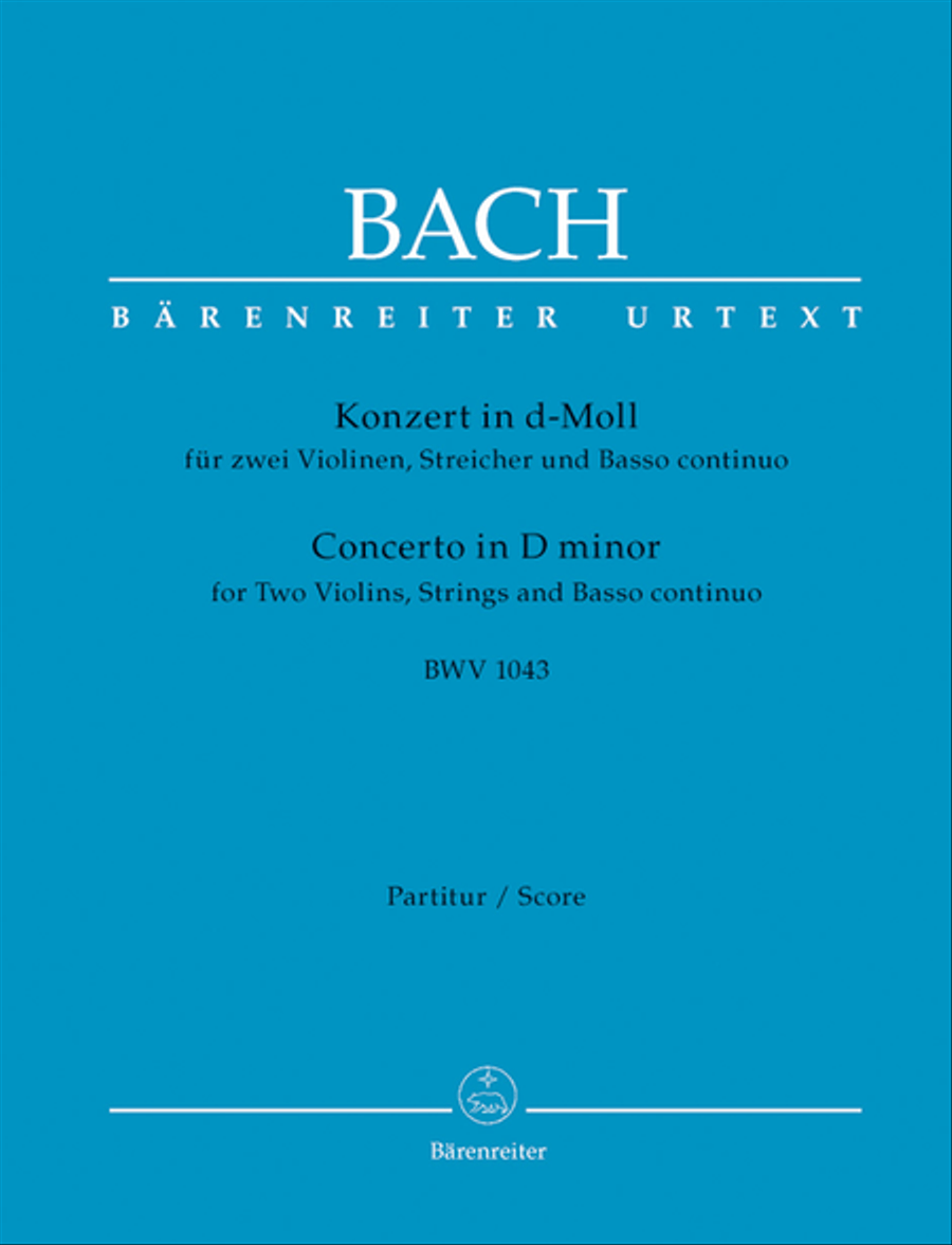 Concerto for two Violins, Strings and Basso continuo in D minor, BWV 1043 by Johann Sebastian Bach String Orchestra - Sheet Music
