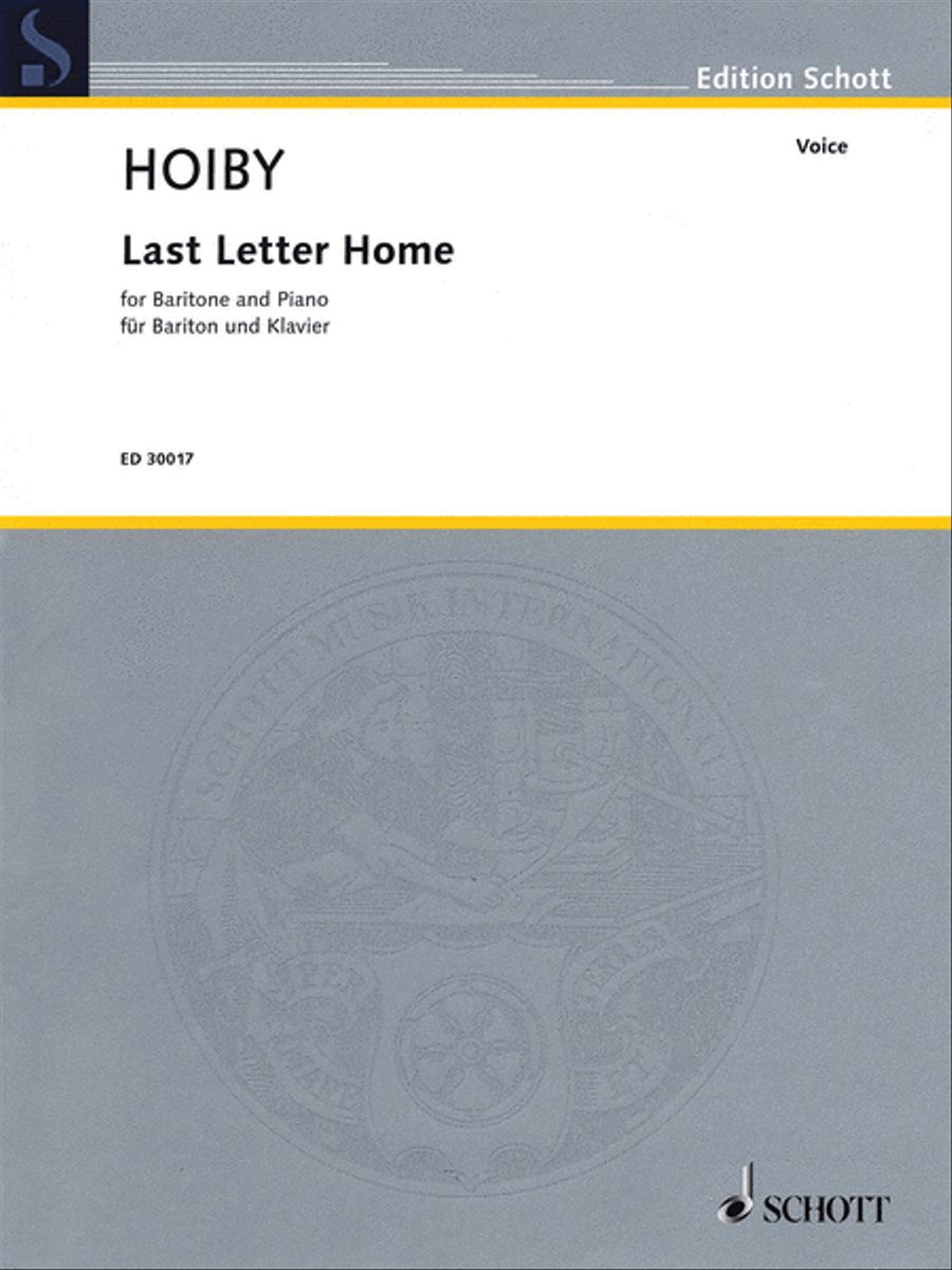 Last Letter Home Last Letter Home Baritone Voice scores gallery preview page 1