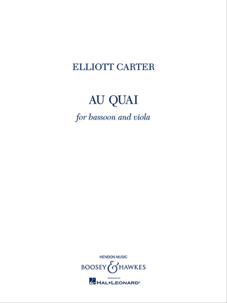 Au Quai Bassoon scores gallery preview page 1