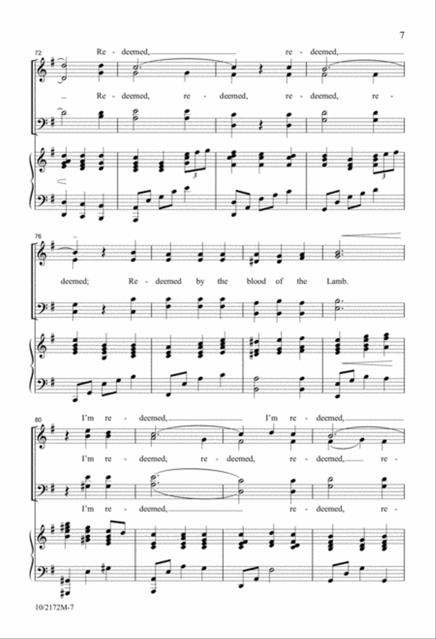 Redeemed 4-Part scores gallery preview page 7