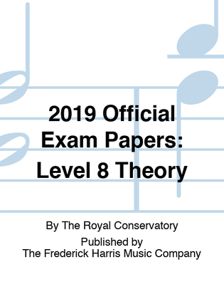 Book cover for 2019 Official Exam Papers: Level 8 Theory