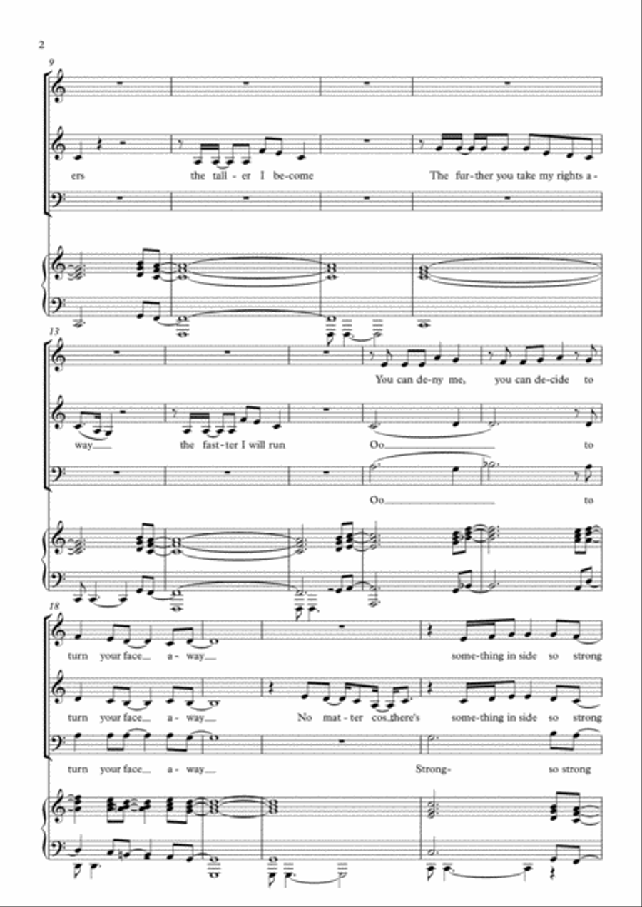 (something Inside) So Strong 3-Part scores gallery preview page 2
