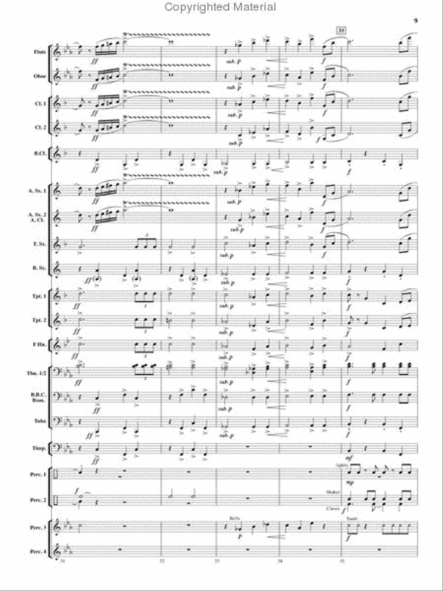 Tempest Rising Concert Band scores gallery preview page 8