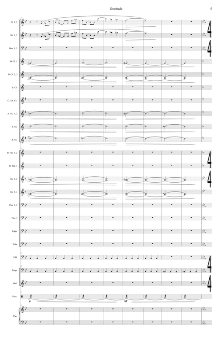 Gratitude (Concert Band - Score and Parts) image number null