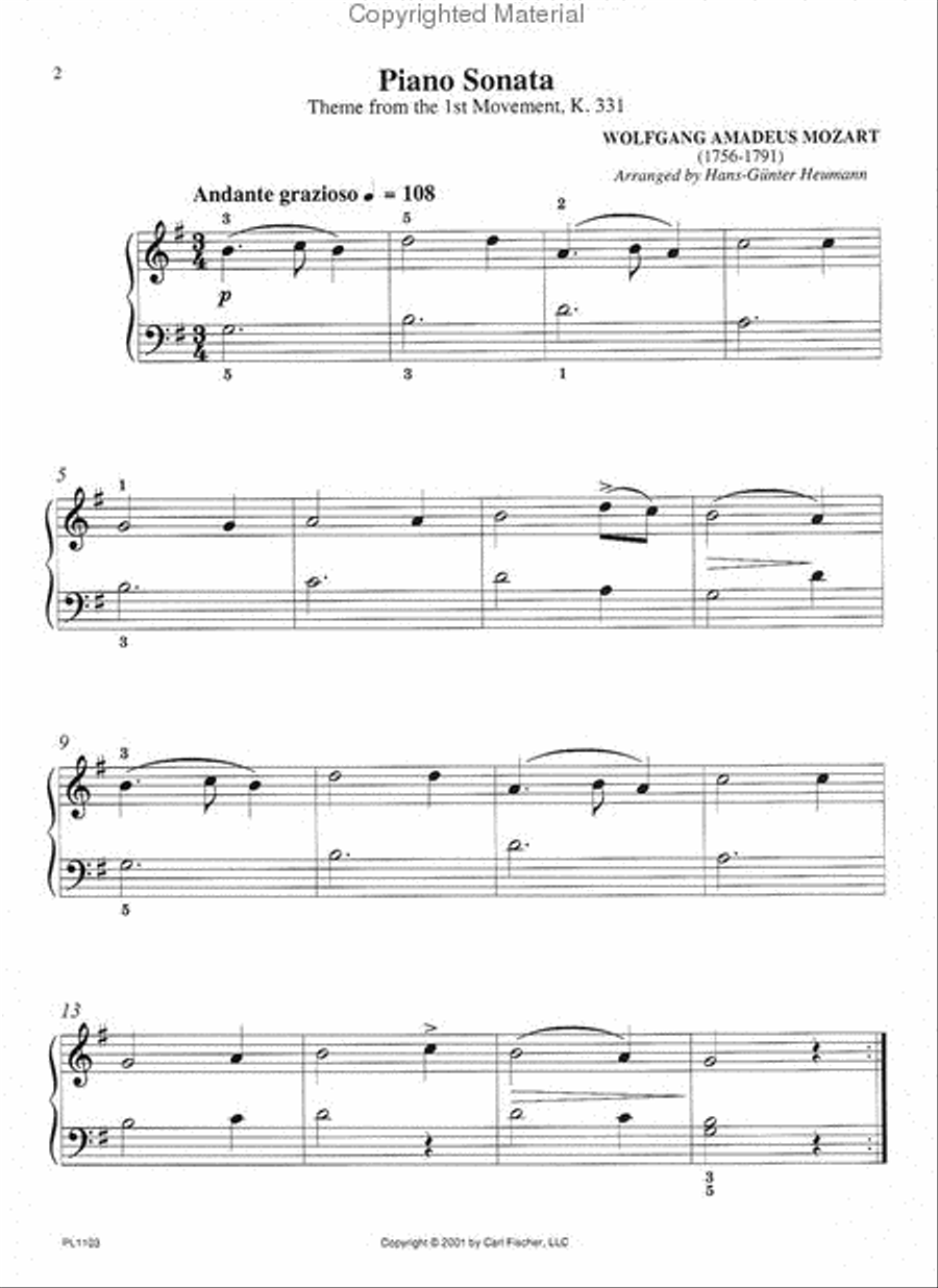 First Fun With Mozart For Piano Easy Piano scores gallery preview page 2