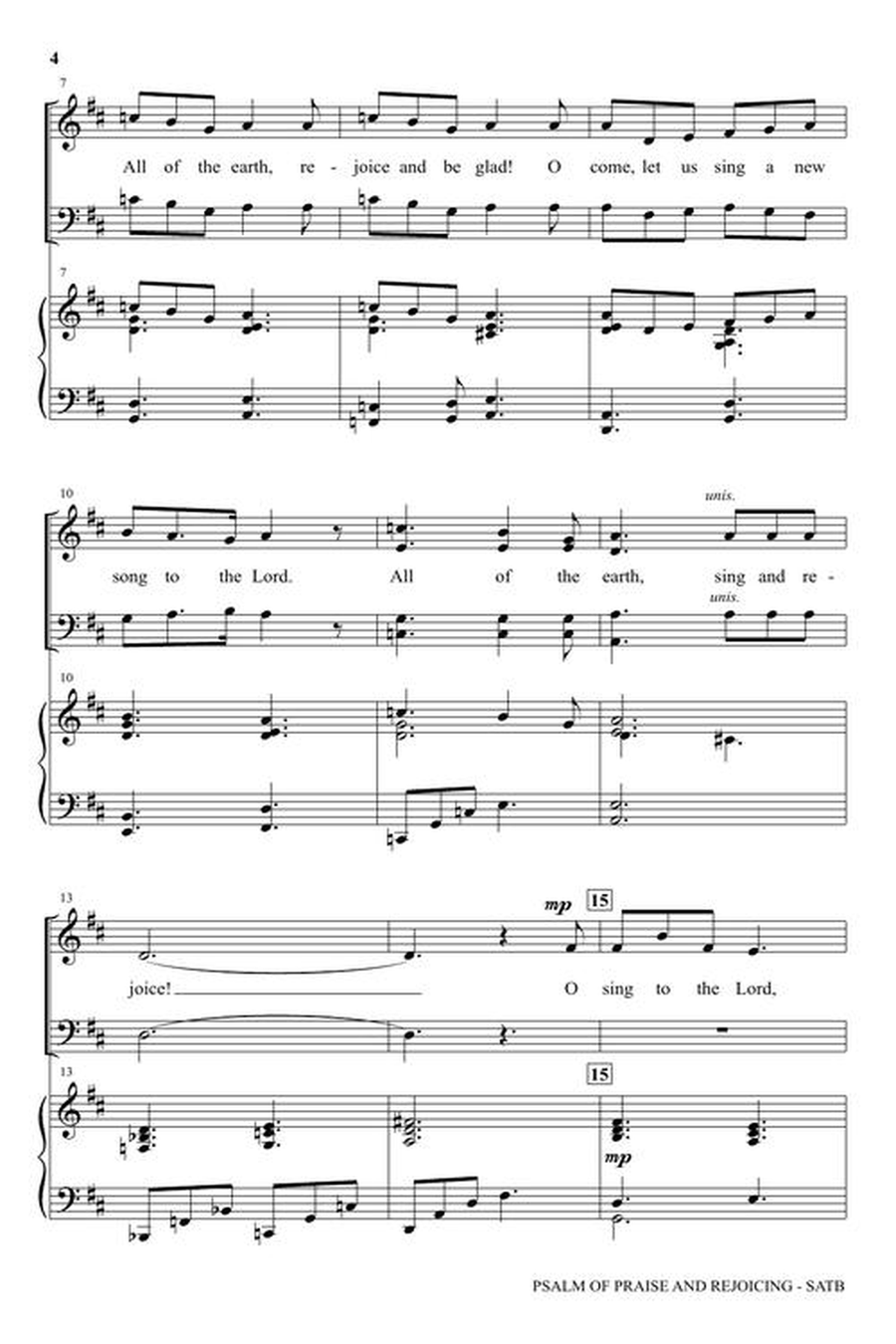 Psalm of Praise and Rejoicing 4-Part scores gallery preview page 4
