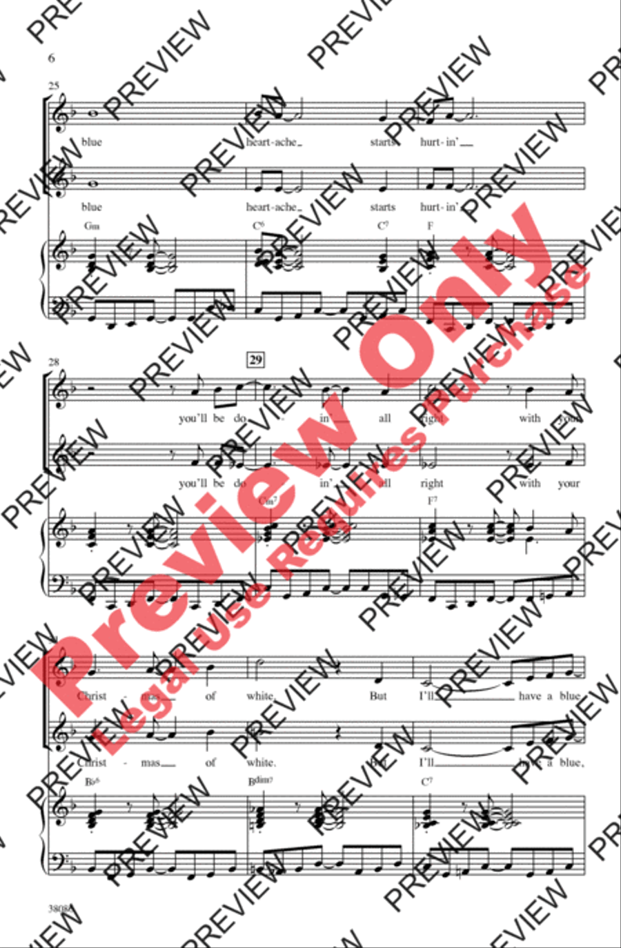 Blue Christmas 2-Part scores gallery preview page 6