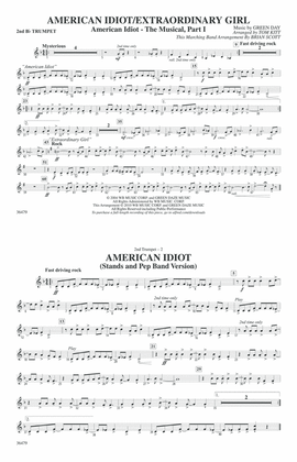 American Idiot / Extraordinary Girl: 2nd B-flat Trumpet