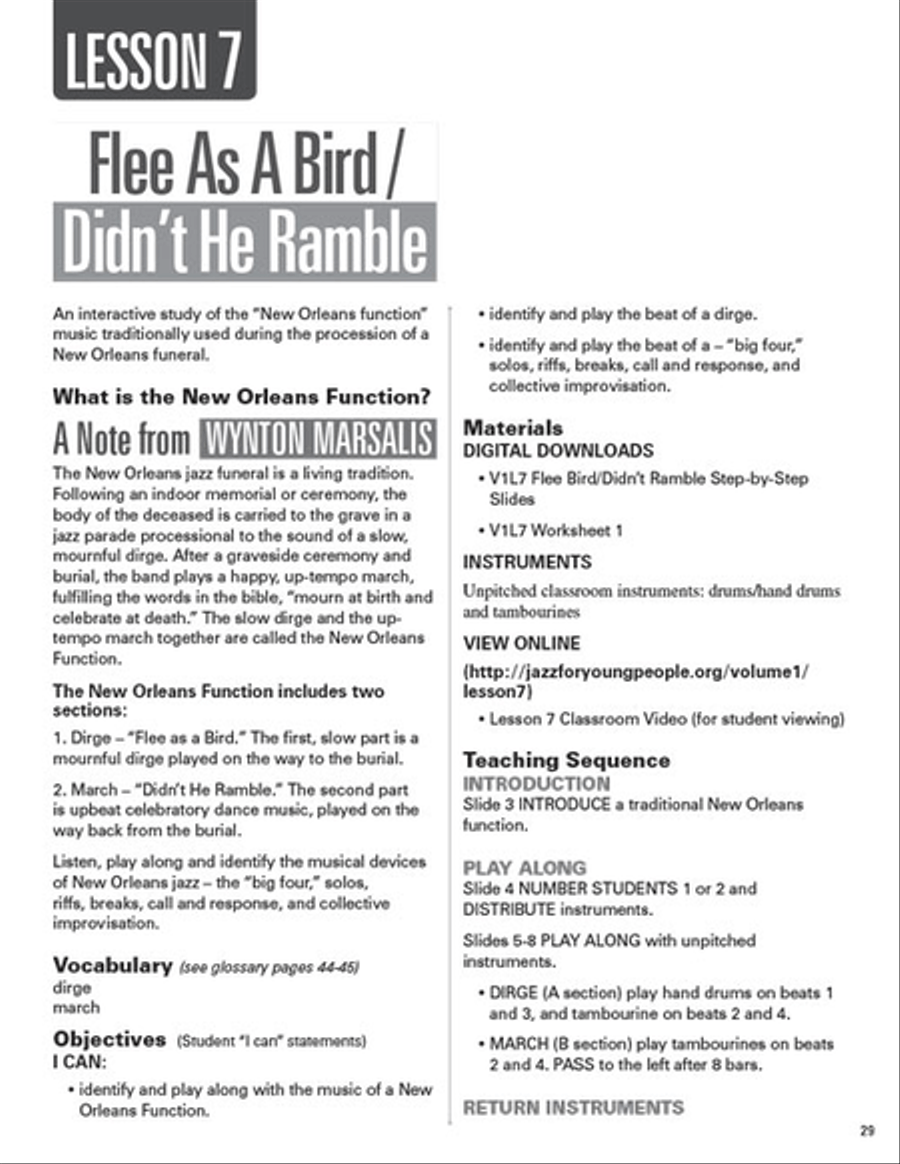 A Teacher's Resource Guide to Jazz for Young People – Volume 1 Choir scores gallery preview page 7